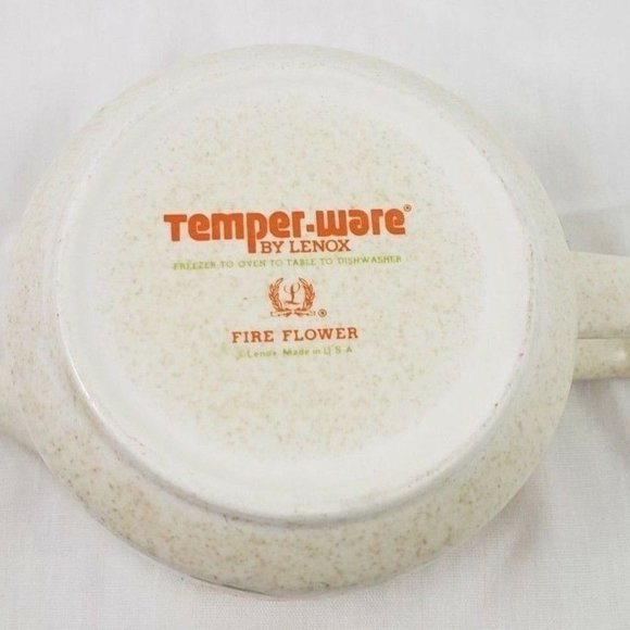 Temperware by Lenox Fire Flower Creamer Vintage - Picture 6 of 13